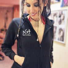 Load image into Gallery viewer, Zip Up Goddess Is A DJ Hoodie
